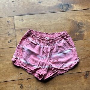 American Eagle Outfitters Pink Tie-Dye Athletic Shorts
